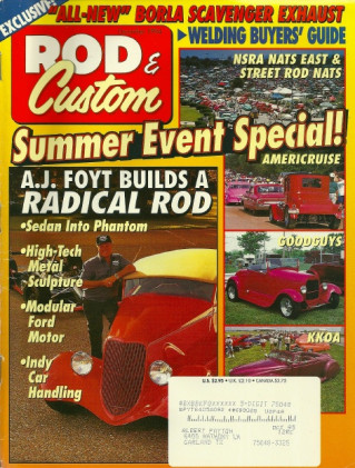 ROD & CUSTOM 1994 DEC - AJ FOYT BUILDS A ROD, 37 FAT FORD GETS SUICIDE DOORS